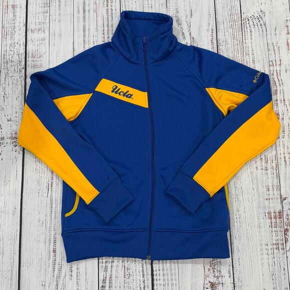 Columbia Sportswear UCLA Bruins Jacket Women’s L Blue Gold Full Zip Vintage - Picture 1 of 9